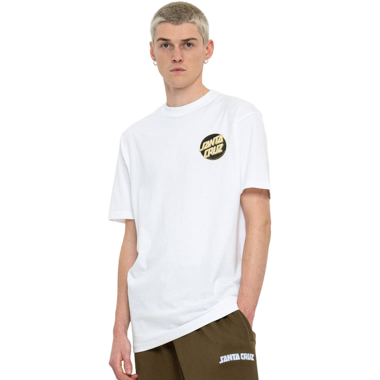 Santa Cruz Botanic Skull T Shirt - White