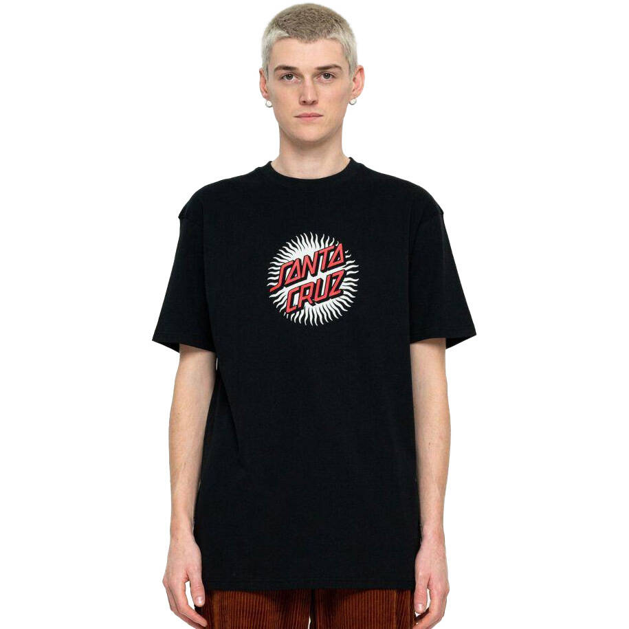 Santa Cruz Daylight Dot Front T Shirt - Black