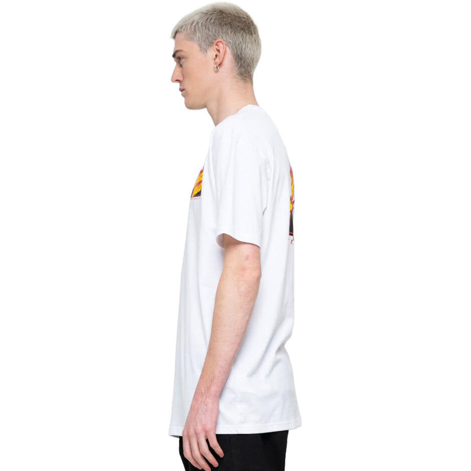 Santa Cruz Flamed Not A Dot T Shirt - White
