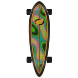 Santa Cruz Oval Flame Lava Dot Pintail Complete - Multi 33"