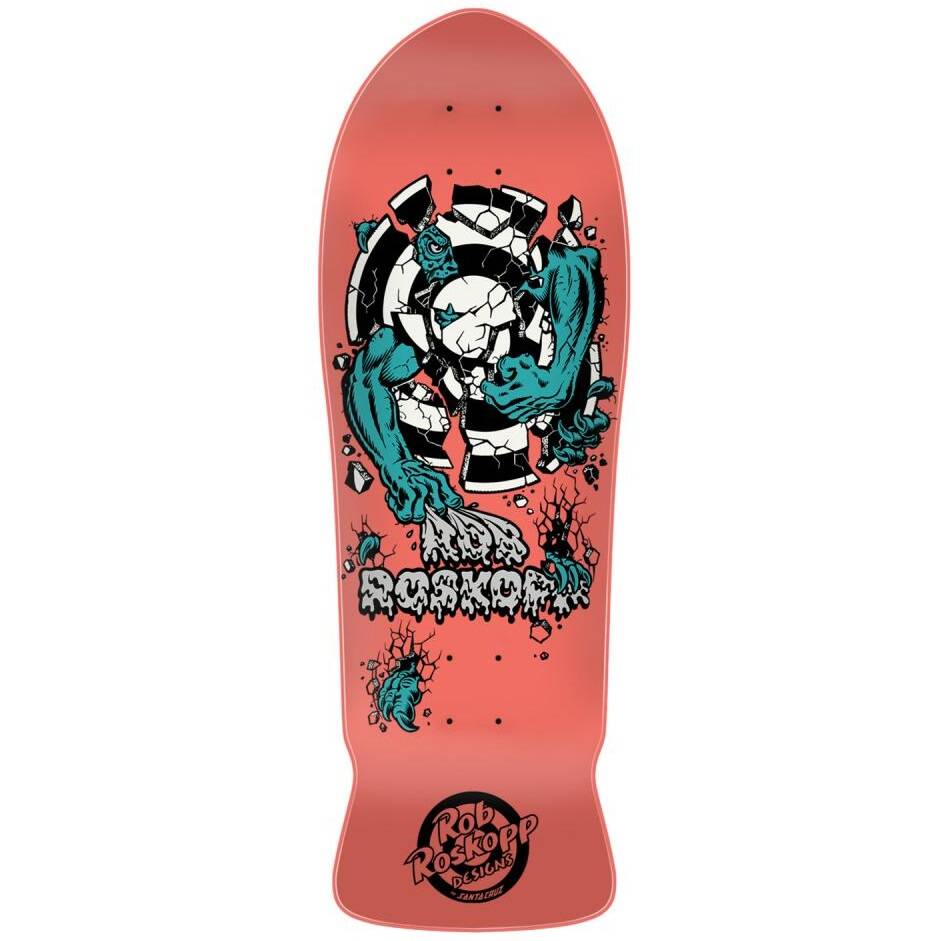 Santa Cruz Roskopp Three Skateboard Deck - Pink 10.17"