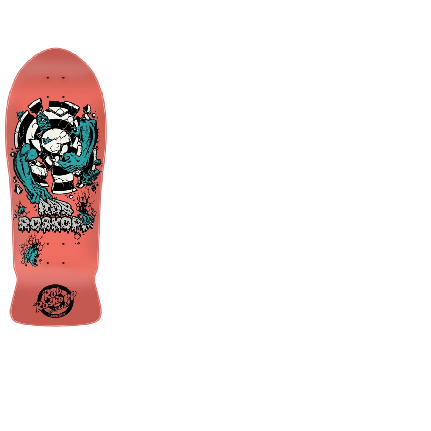 Santa Cruz Roskopp Three Skateboard Deck - Pink 10.17"