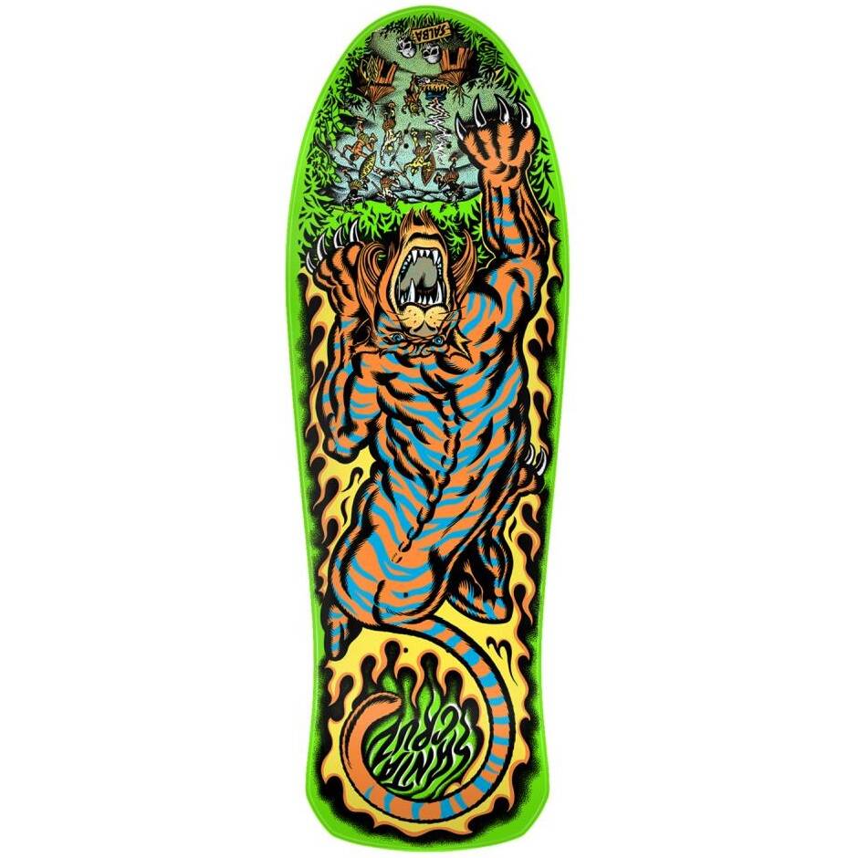 Santa Cruz Salba Tiger Skateboard Deck - Multi 10.3"