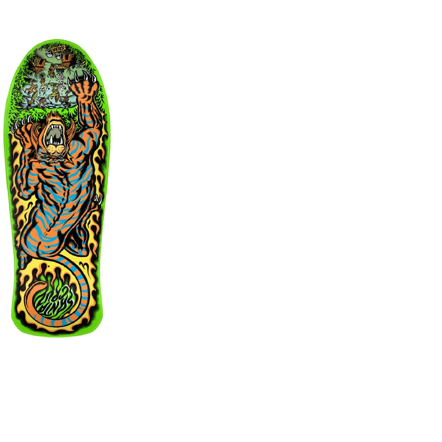 Santa Cruz Salba Tiger Skateboard Deck - Multi 10.3"