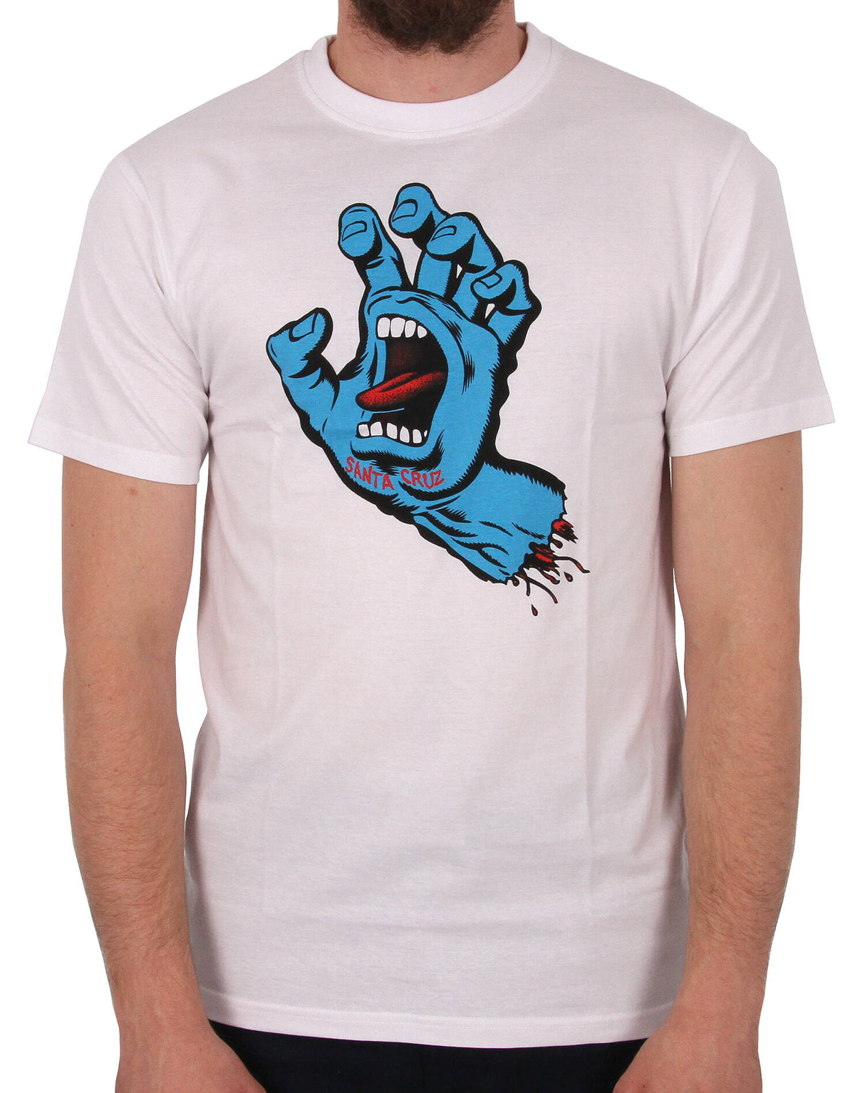 Santa Cruz Screaming Hand T-Shirt - White LRG