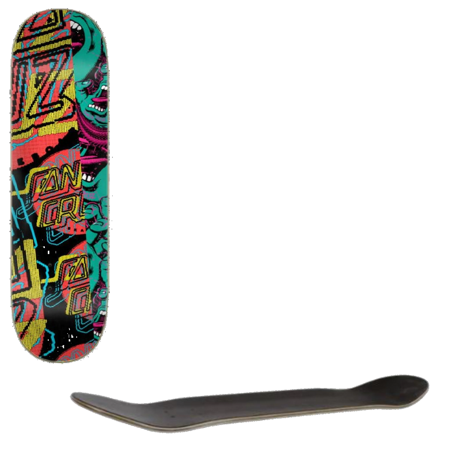 Santa Cruz No Pattern Dot Skateboard Deck - Multi 8''