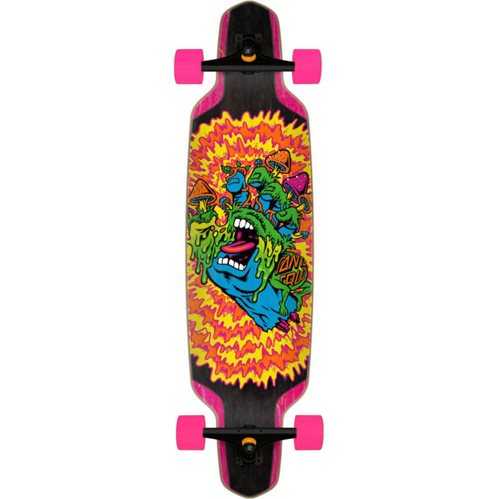 Santa Cruz Toxic Hand Drop Down Complete Longboard - Multi 37.5''