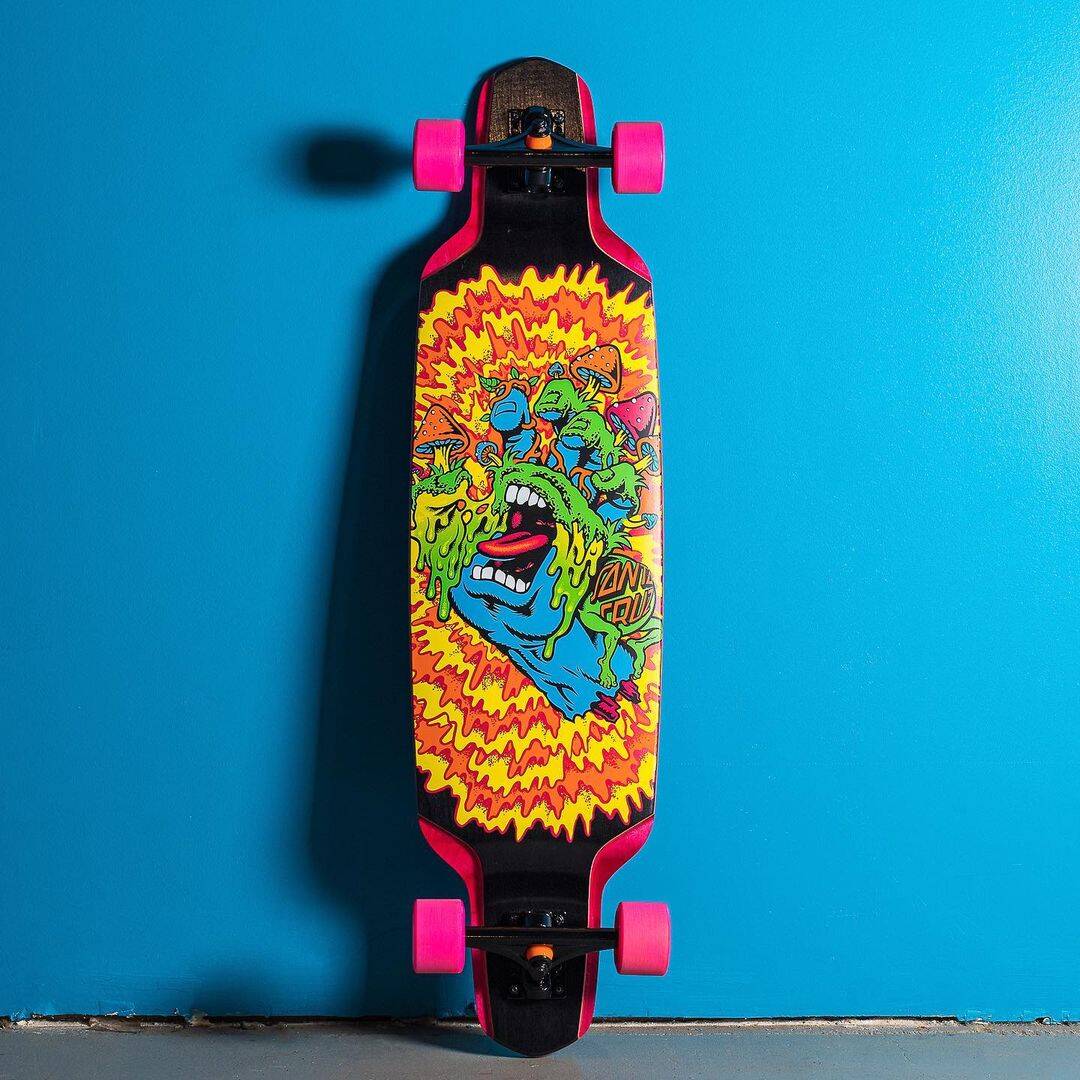 Santa Cruz Toxic Hand Drop Down Complete Longboard - Multi 37.5''