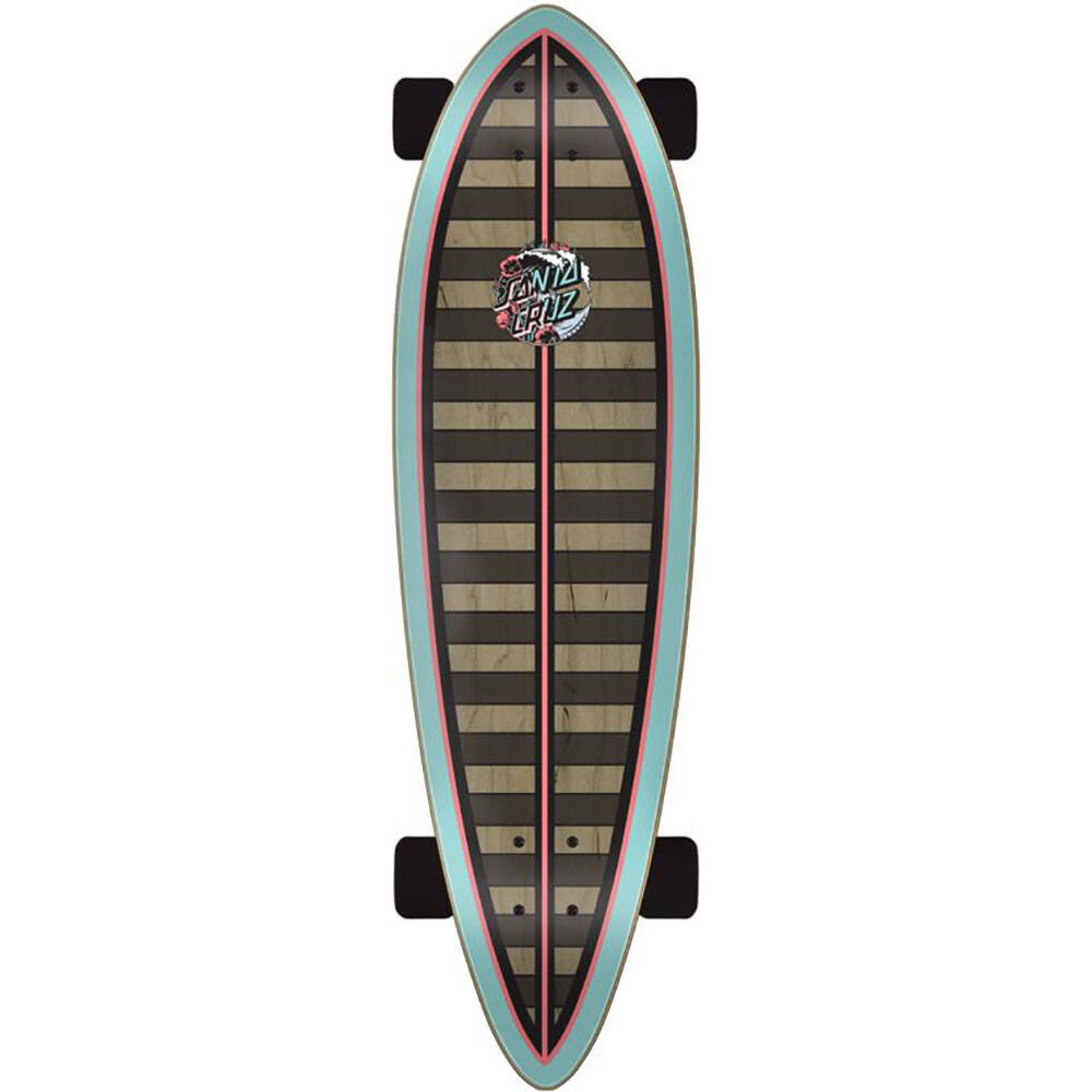 Santa Cruz Wave Dot Splice Pintail Complete Longboard - Red 33''