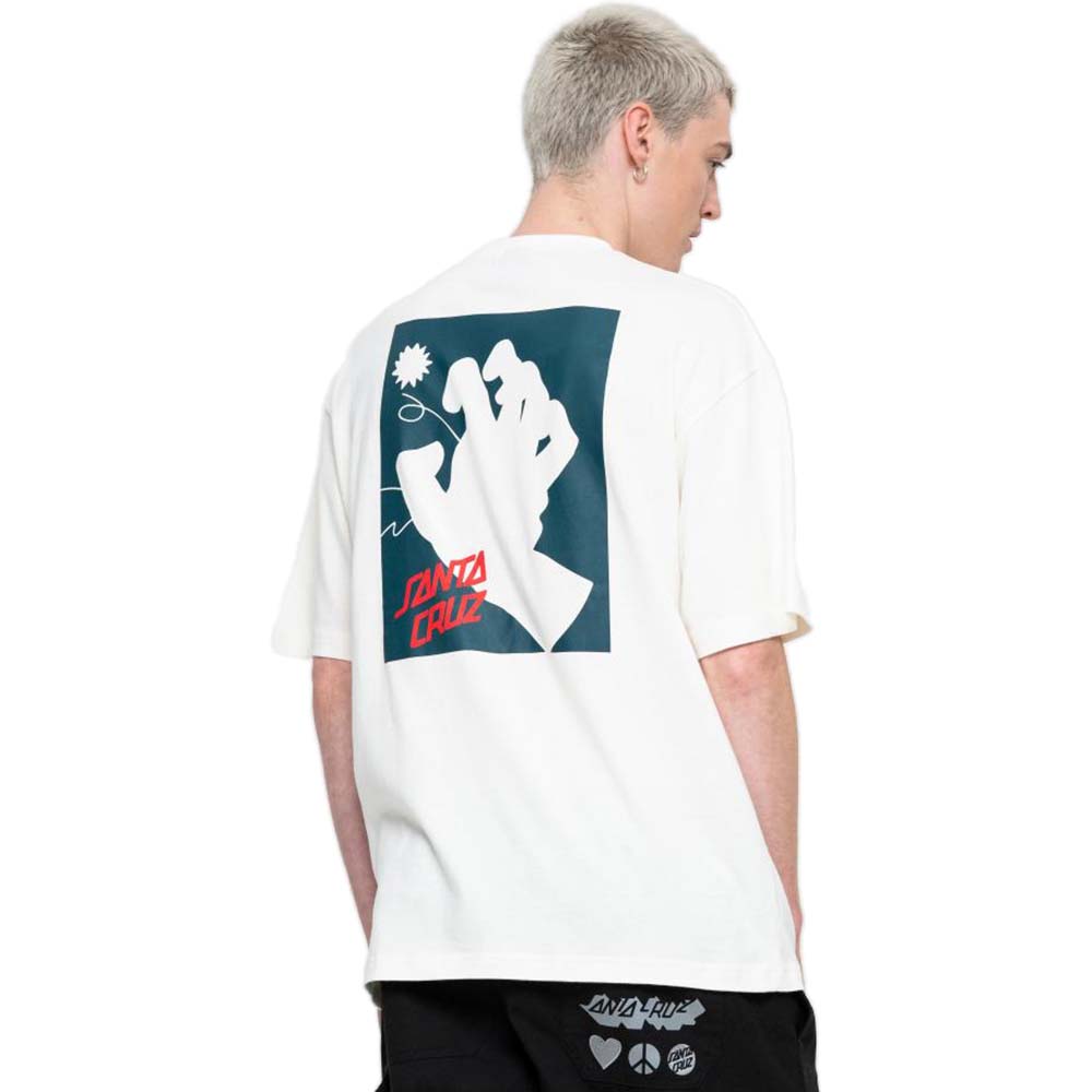 Santa Cruz Box Sketch T Shirt - Unbleached Cotton