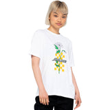 Santa Cruz Checkerbloom Strip Womens T Shirt - White