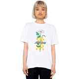 Santa Cruz Checkerbloom Strip Womens T Shirt - White