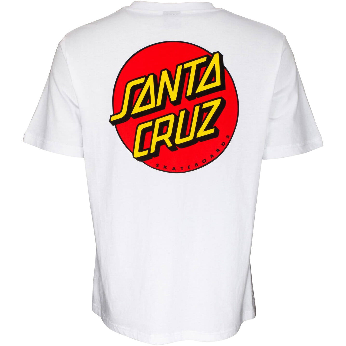 Santa Cruz Classic Dot Chest Womens T Shirt - White