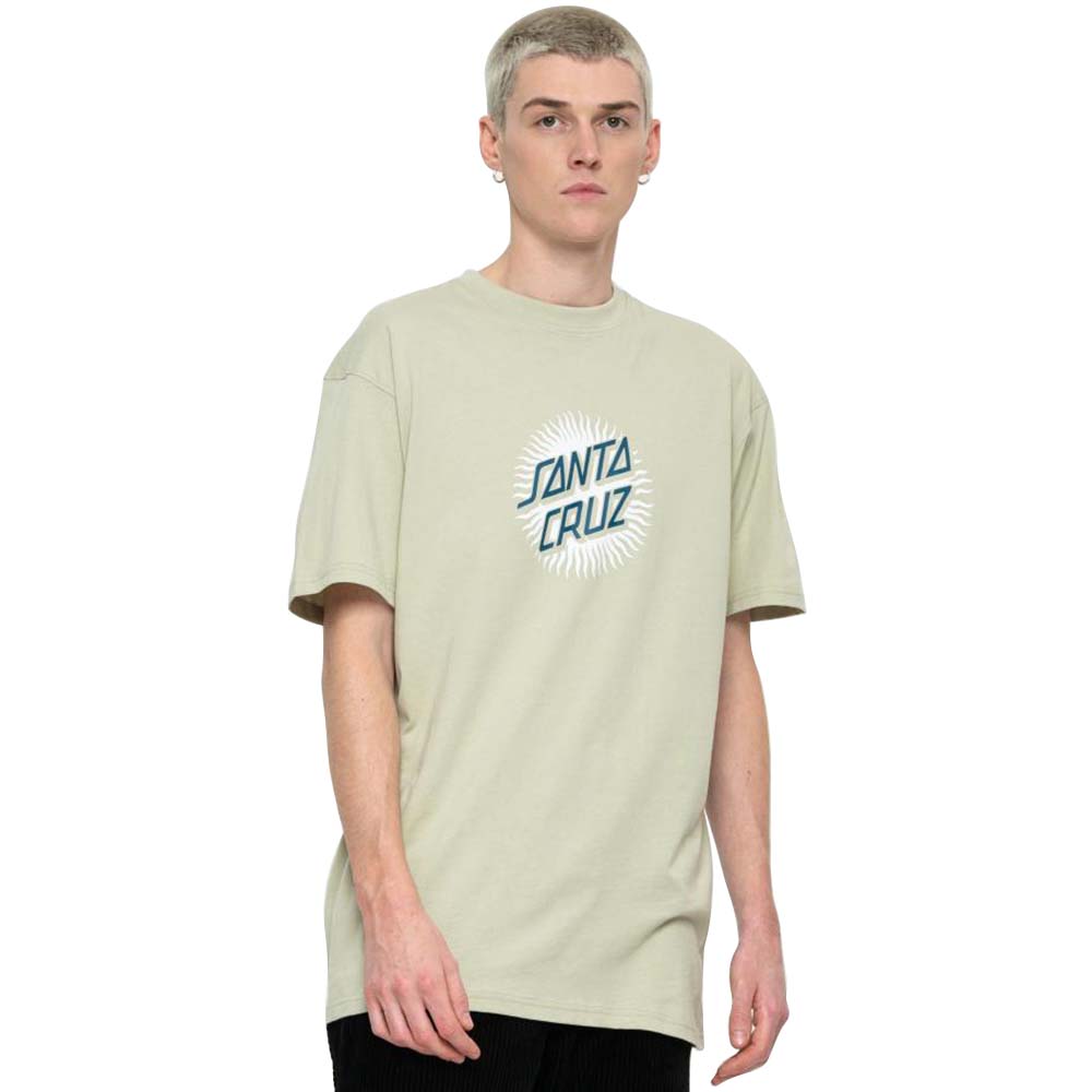 Santa Cruz Daylight Dot Front  T Shirt - Nickel
