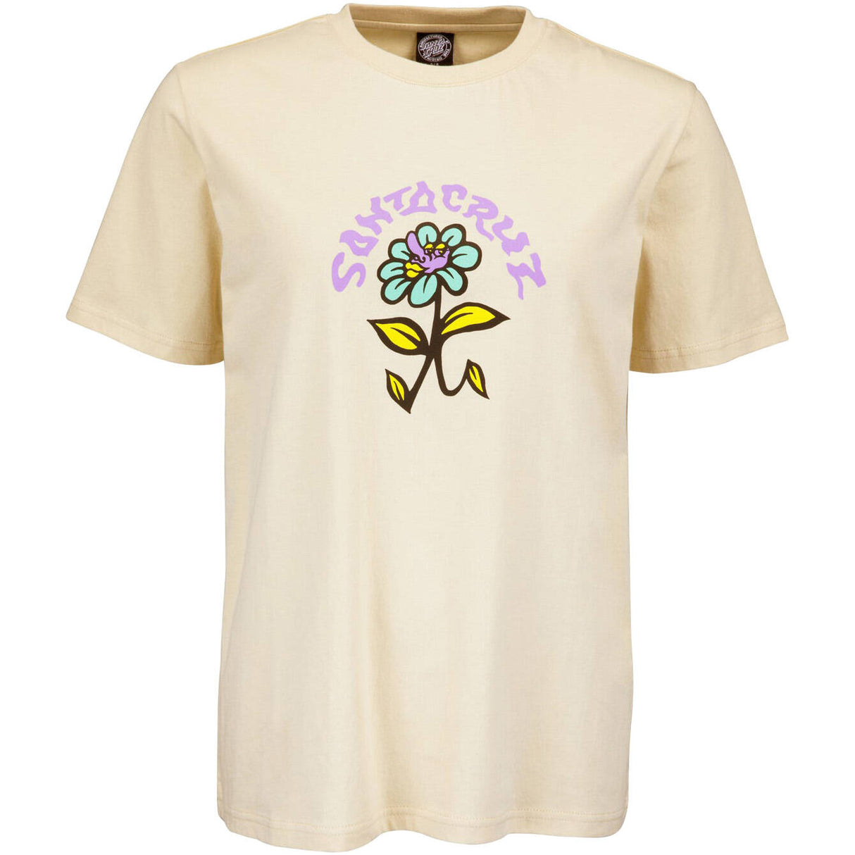 Santa Cruz Delfino Flower Womens T Shirt - Birch