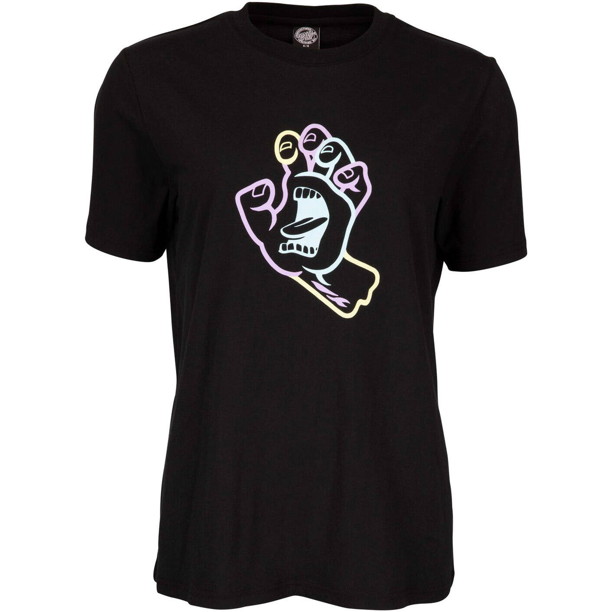 Santa Cruz Hand In Colour Womens T Shirt - Black