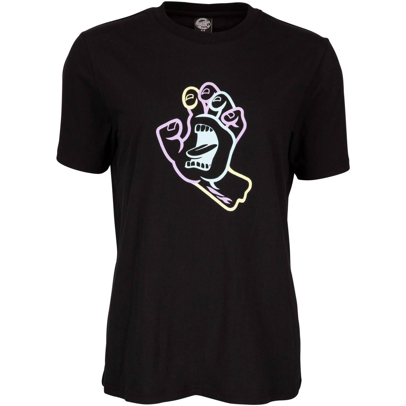Santa Cruz Hand In Colour Womens T Shirt - Black