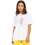 Santa Cruz Hand In Colour Womens T Shirt - White