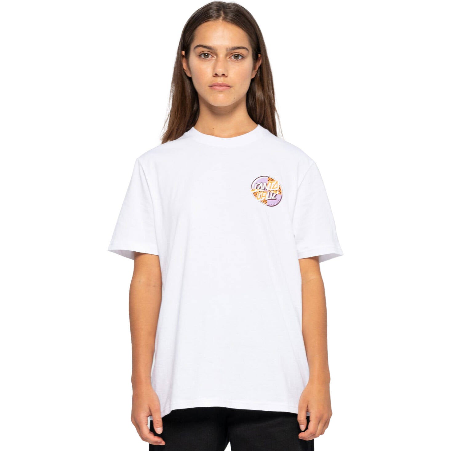 Santa Cruz Intro Dot Womens T Shirt - White