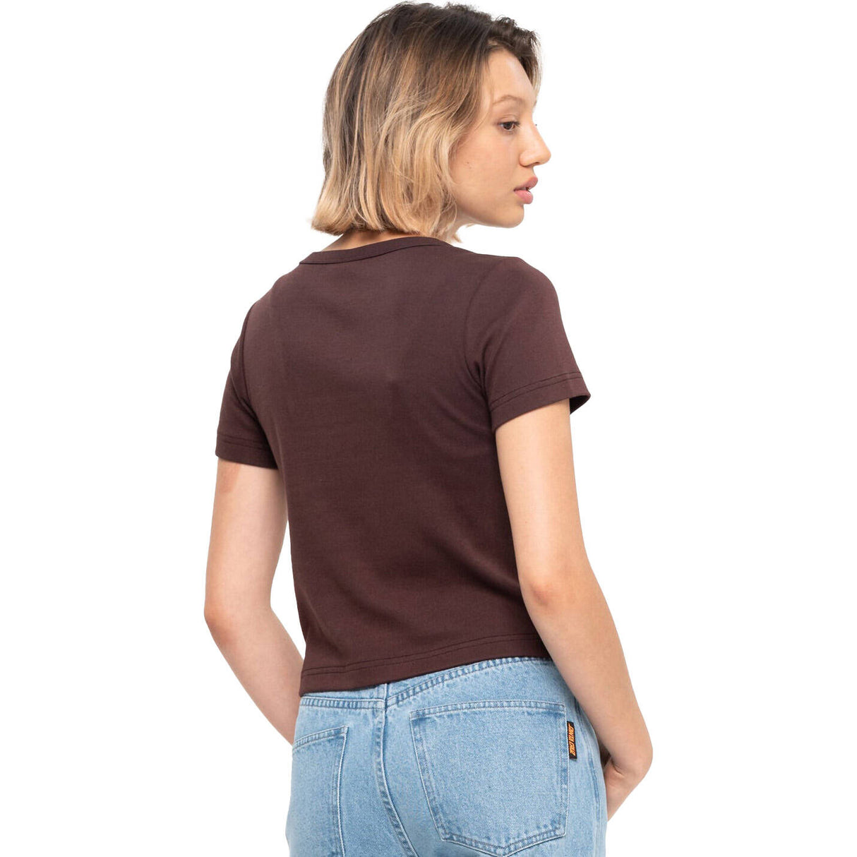 Santa Cruz Obscure Strip Womens T Shirt - Plum
