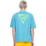 Santa Cruz Stacked Strip T Shirt - Arctic Blue