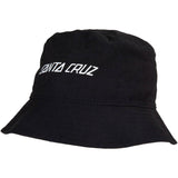 Santa Cruz Strip Cargo Bucket Hat - Washed Black