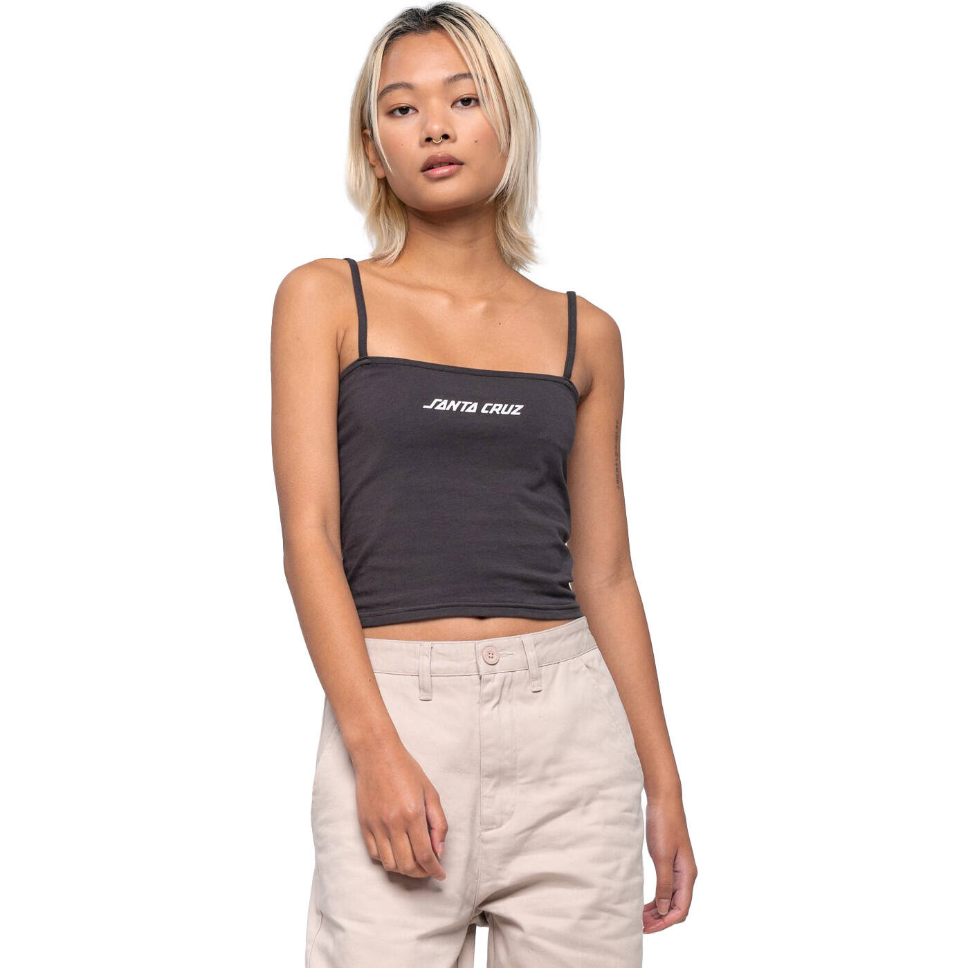 Santa Cruz Strip Womens Vest - Black Wash