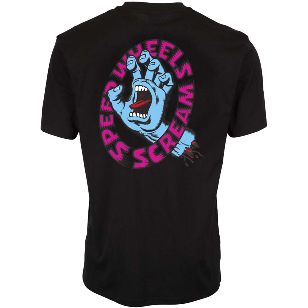 Santa Cruz Speed Wheels Scream T Shirt - Black