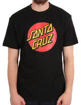 Santa Cruz Classic Dot T Shirt - Black
