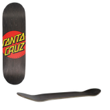 Santa Cruz Classic Dot Skateboard Deck - Black 8.25''