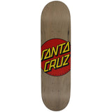 Santa Cruz Classic Dot Skateboard Deck - Grey 8.375''
