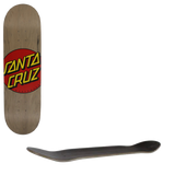 Santa Cruz Classic Dot Skateboard Deck - Grey 8.375''