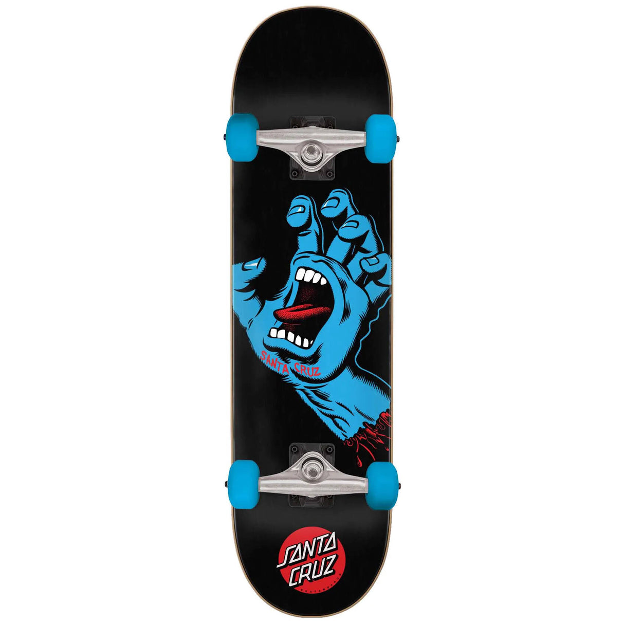 Santa Cruz Screaming Hand Sk8 Complete Skateboard - Black 8''