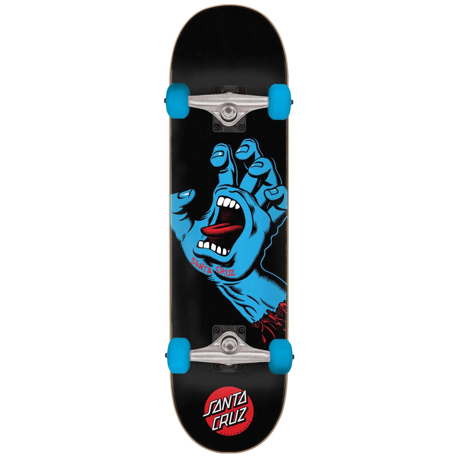 Santa Cruz Screaming Hand Sk8 Complete Skateboard - Black 8"