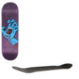 Santa Cruz Screaming Hand Skateboard Deck - Purple 8.375''