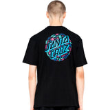 Santa Cruz Foliage Dot T Shirt - Black
