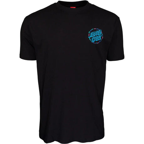 Santa Cruz Foliage Dot T Shirt - Black