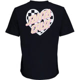 Santa Cruz Heart Dot Check Womens T Shirt - Black