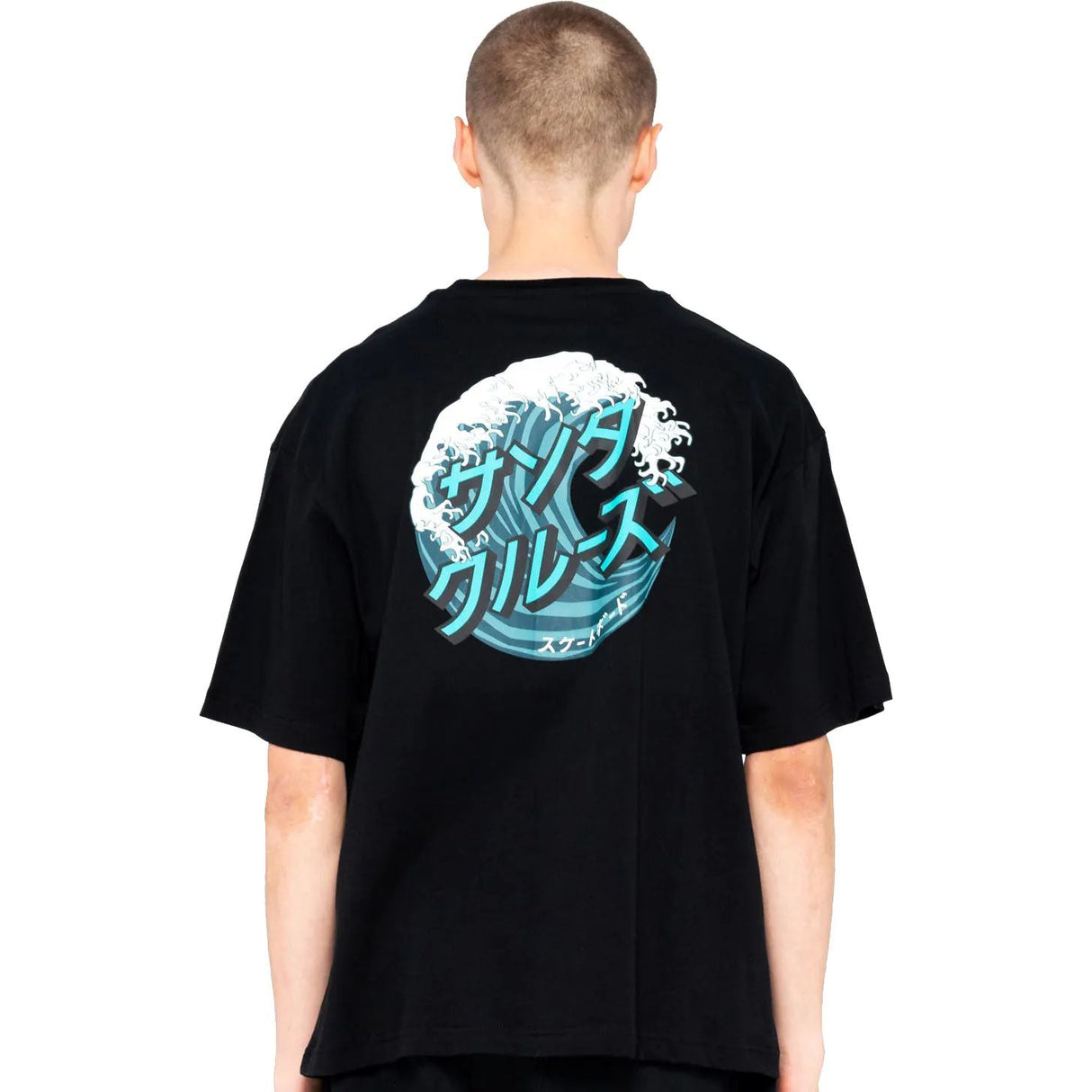 Santa Cruz Japanese Wave Dot T Shirt - Black