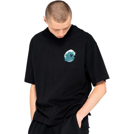 Santa Cruz Japanese Wave Dot T Shirt - Black