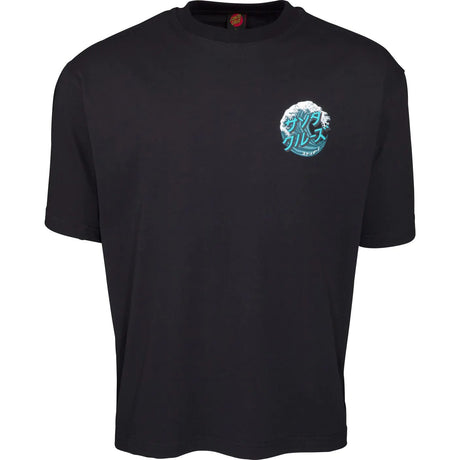 Santa Cruz Japanese Wave Dot T Shirt - Black