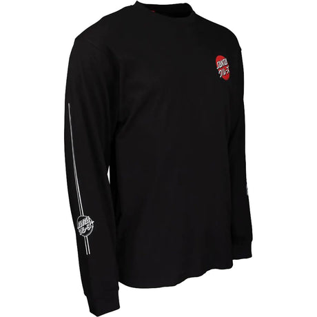Santa Cruz Mixed Up Dot Long Sleeve T Shirt - Black