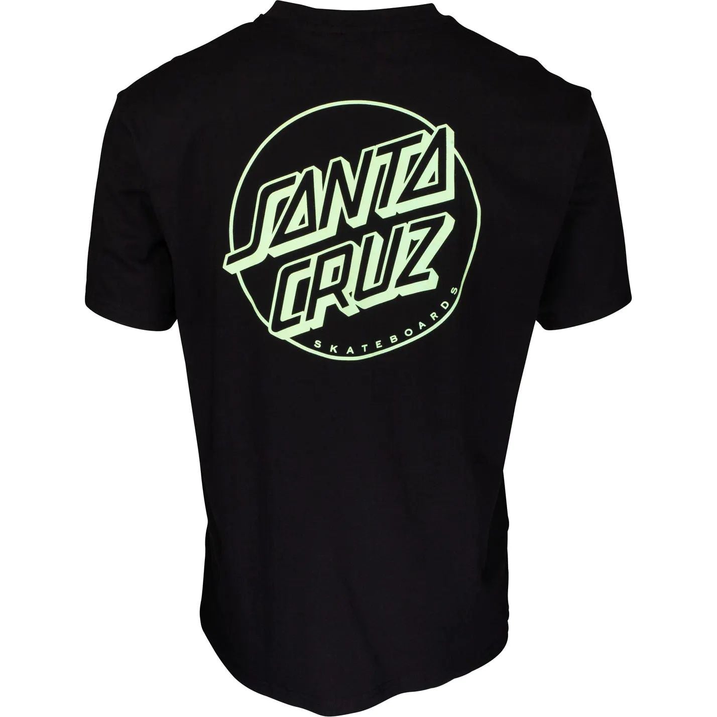 Santa Cruz Opus Dot Stripe T Shirt - Black/Mint