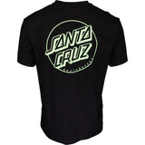Santa Cruz Opus Dot Stripe T Shirt - Black/Mint