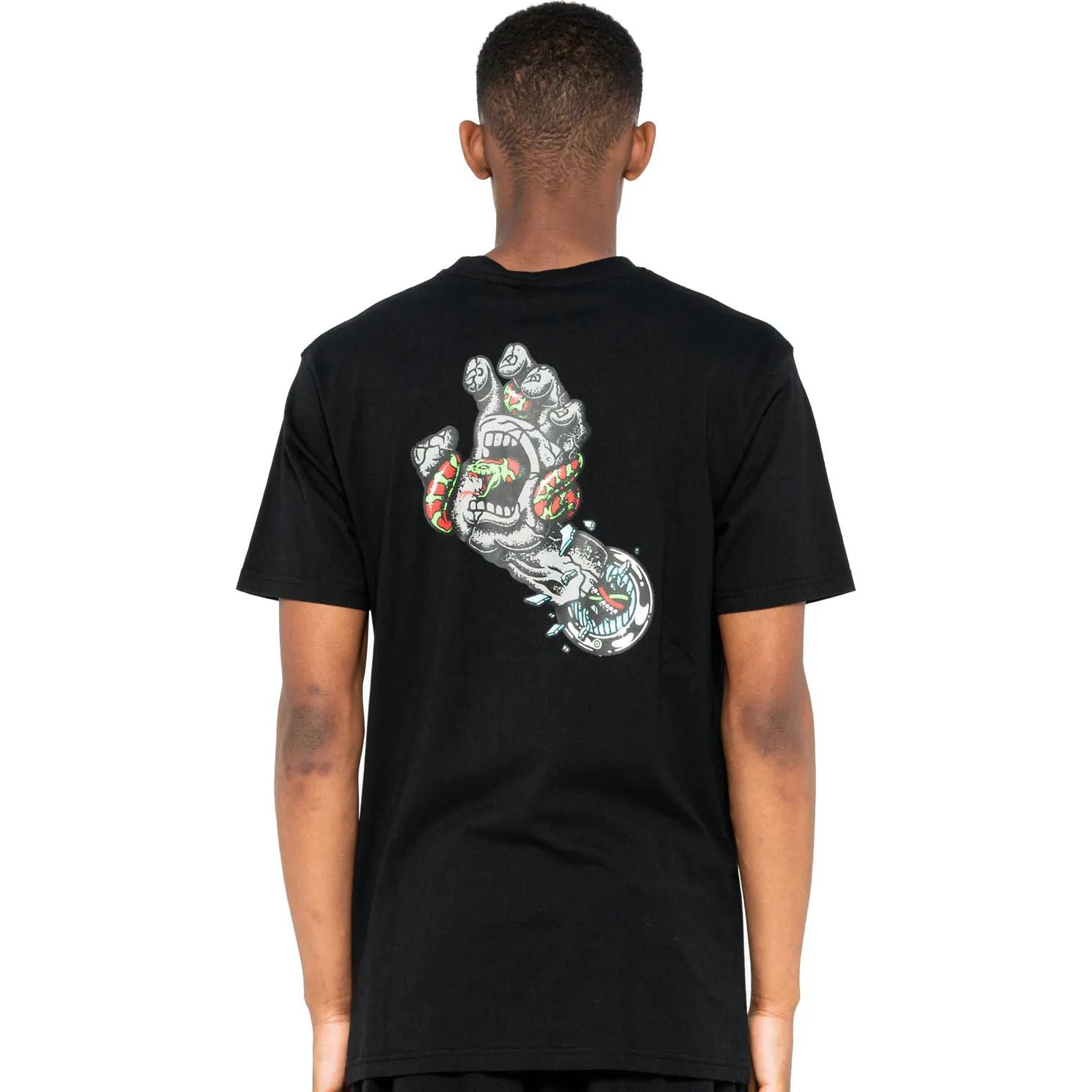 Santa Cruz Pool Snakes Hand T Shirt - Black