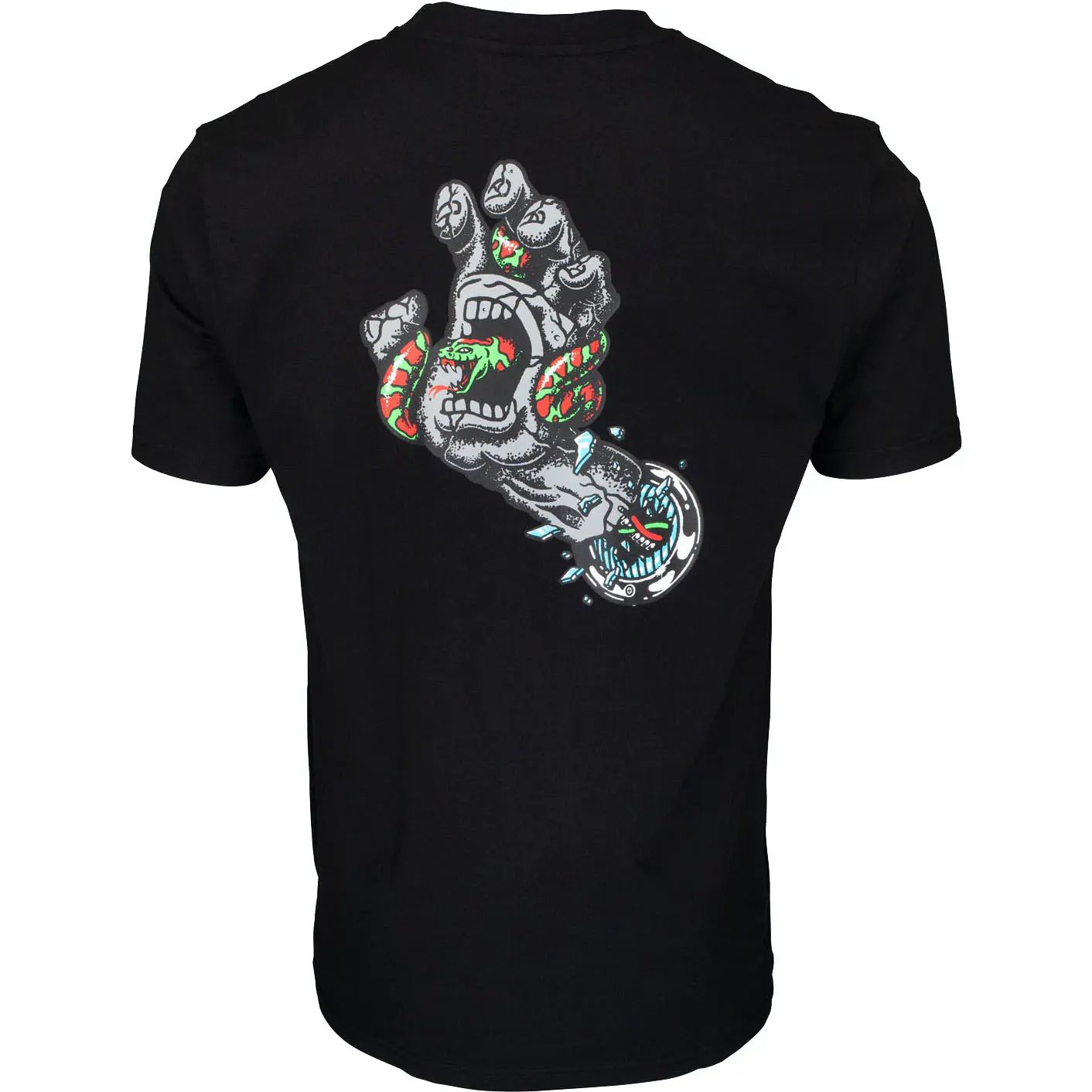 Santa Cruz Pool Snakes Hand T Shirt - Black