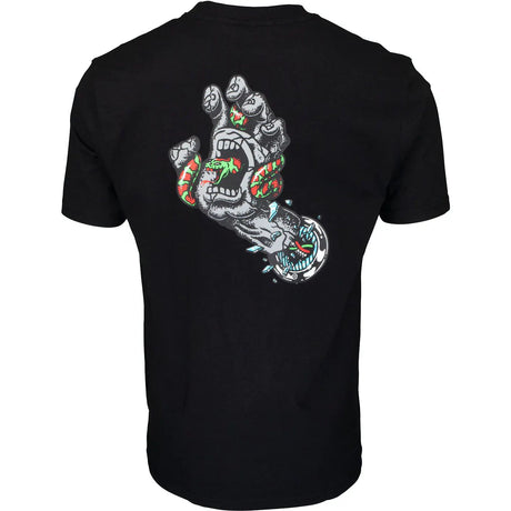 Santa Cruz Pool Snakes Hand T Shirt - Black