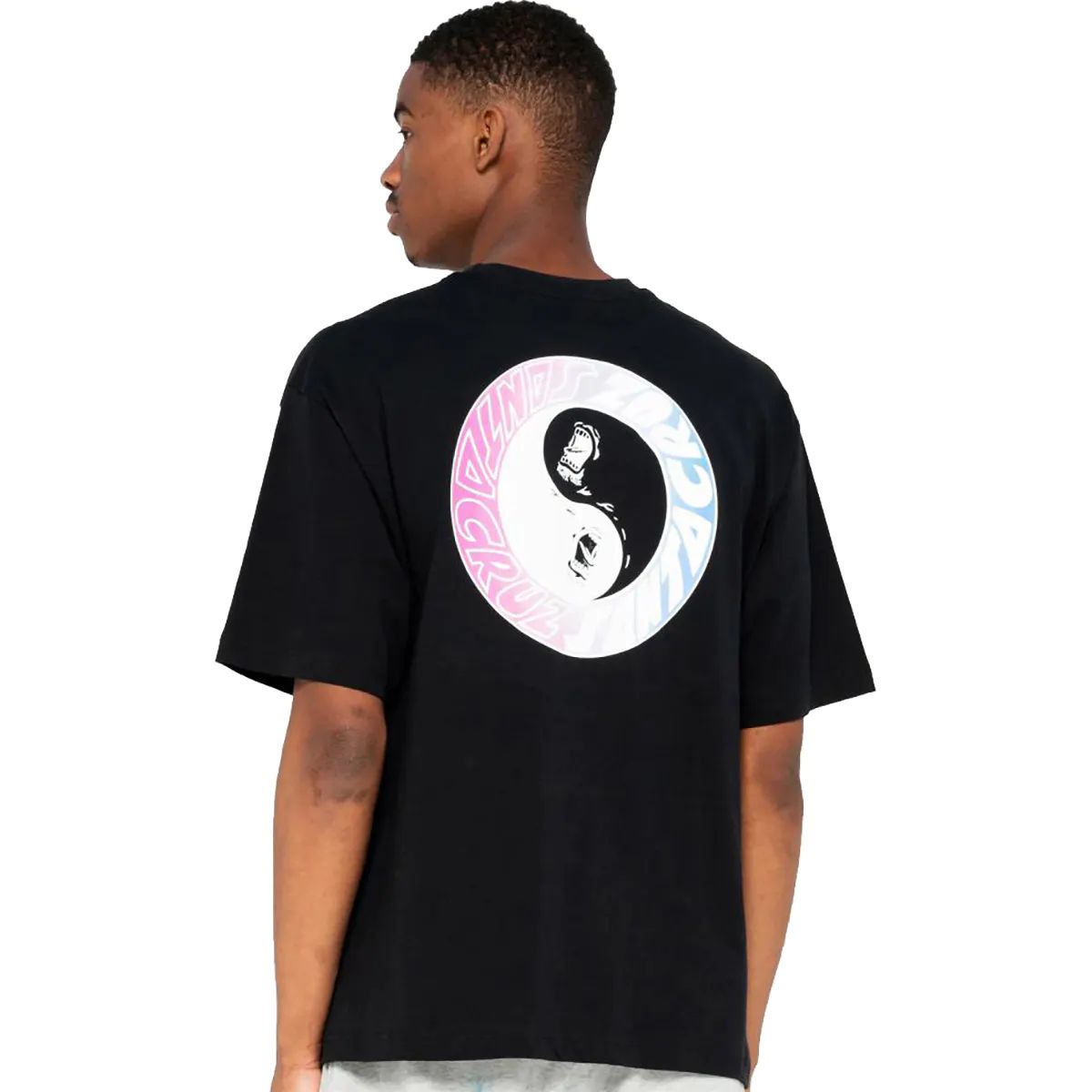 Santa Cruz Scream Ying Yang Ring T Shirt - Black
