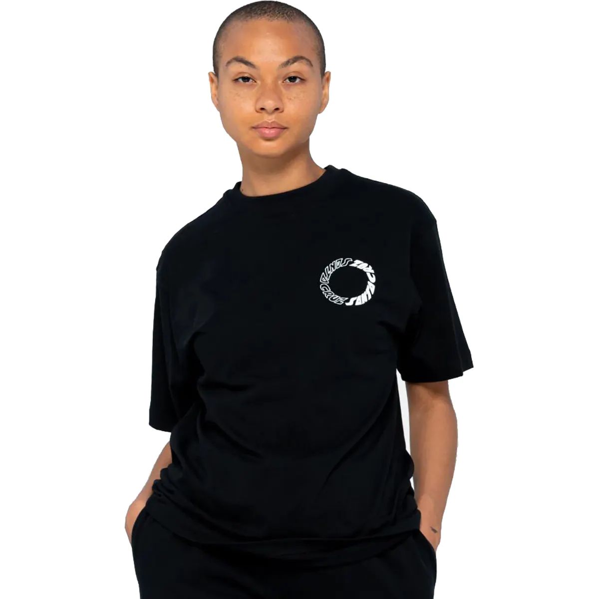 Santa Cruz Scream Ying Yang Ring T Shirt - Black