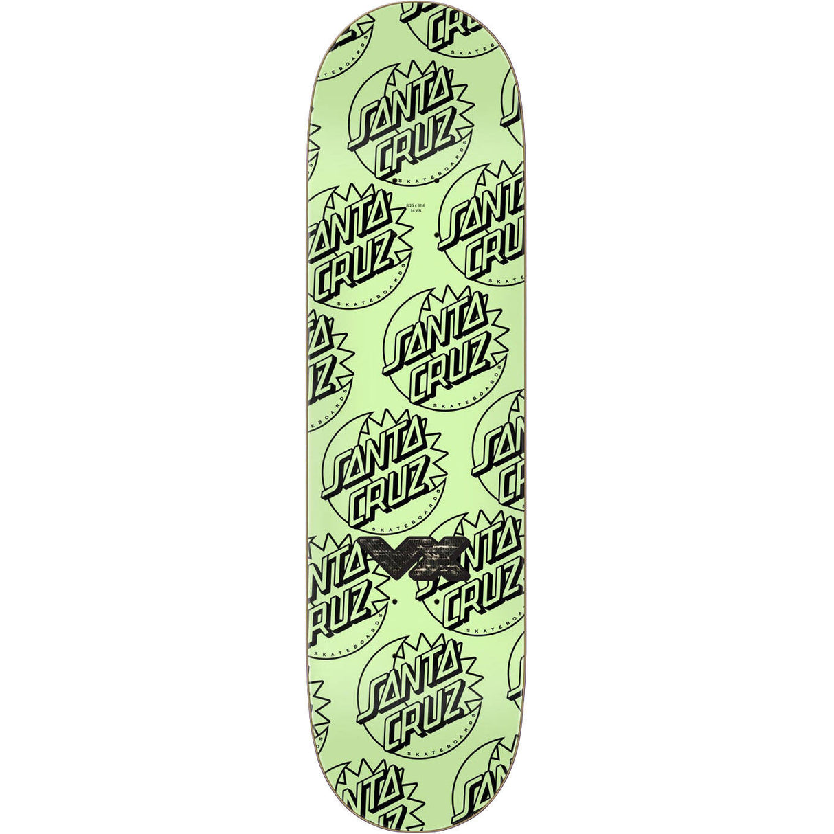 Santa Cruz Delfino Fortune Teller VX Skateboard Deck - Glow 8.25"